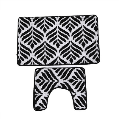 Set tappeto da bagno lavabile in lavatrice per bagno